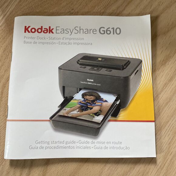 Kodak EasyShare G610 Printer Dock With Power Cord & Manual - Picture 7 of 8